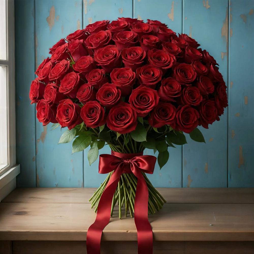 Букет Красные розы Блэк Меджик в Нижнеудинске