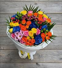 Букет цветов из:  Розы и Хризантемы в Нижнеудинске