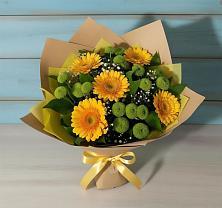Букет цветов из:  Герберы и Хризантемы в Нижнеудинске