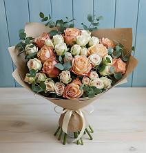 Букет цветов из:  Альстромерии и Розы в Нижнеудинске